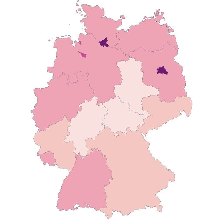 Ufo361, Fler, RIN & Co: Wer hat wo die meistens Fans? Die Deutschrap-Heatmap klärt auf