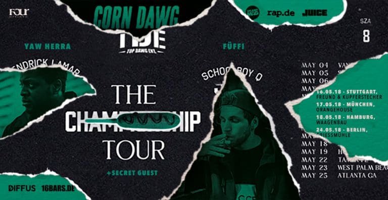 Corn Dawg auf Tour: Yaw Herra, Füffi & Special Guest