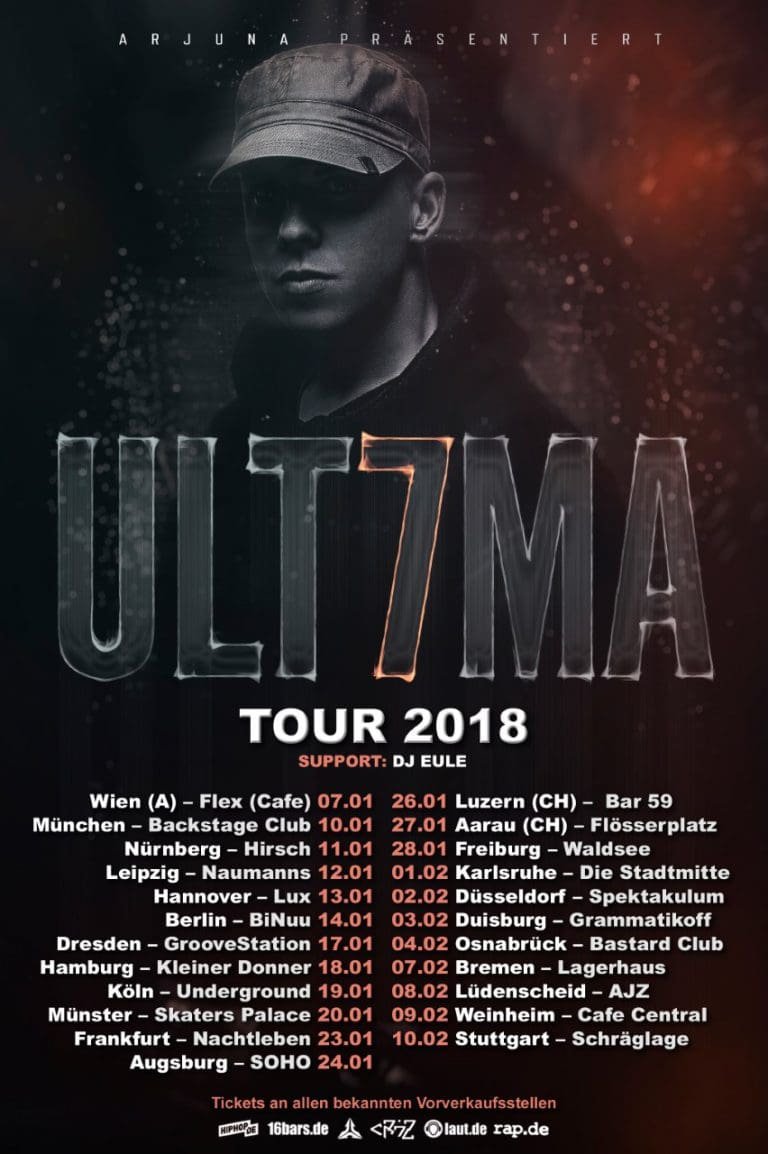 rap.de präsentiert: Cr7z geht auf „ULT7MA Tour 2018“