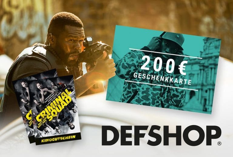 Verlosung: 200€ DefShop-Gutschein und Kinotickets für „Criminal Squad“
