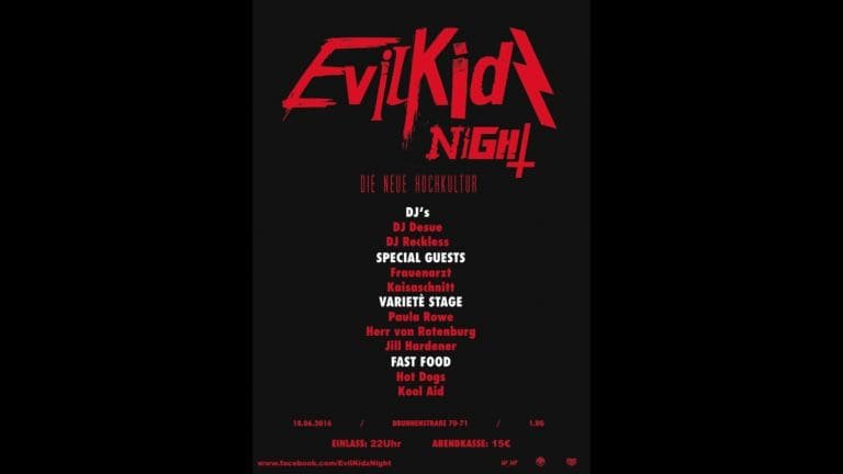 Gewinne 2×2 Tickets für EvilKidz Night mit Frauenarzt & Kaisaschnitt