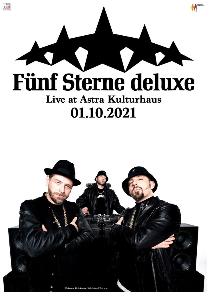 rap.de präsentiert: Fünf Sterne Deluxe im Astra Kulturhaus + Verlosung