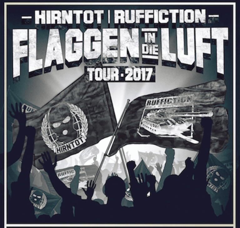 Hirntot und Ruffiction gehen auf „Flaggen in die Luft“-Tour