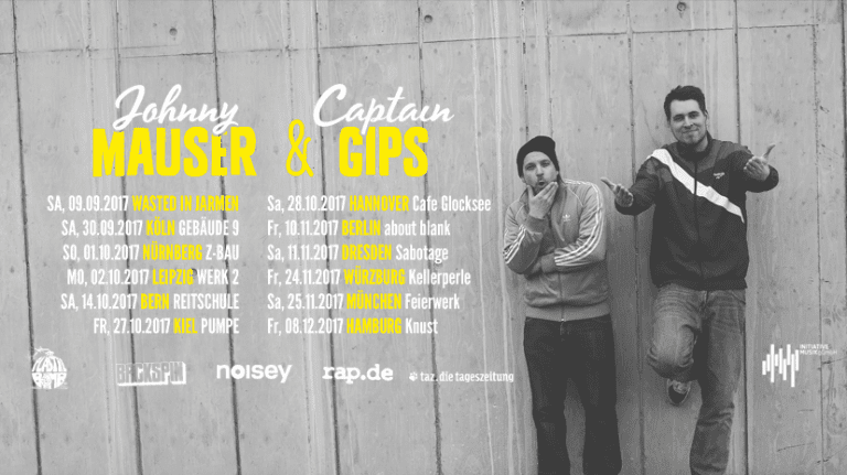 rap.de präsentiert: Captain Gips & Johnny Mauser gehen auf Tour