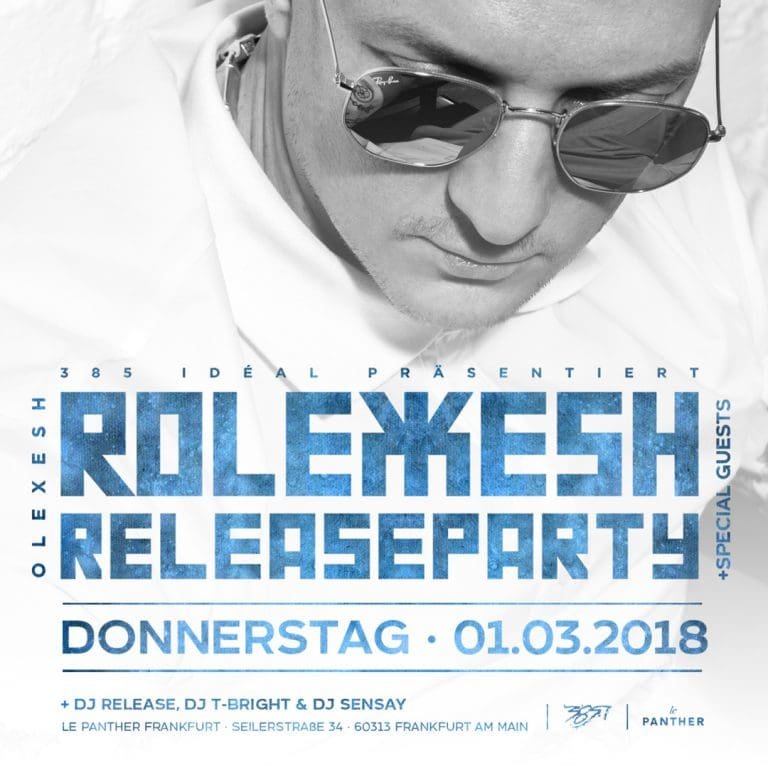 Gewinnspiel: 2×2 Karten für Release Party von Olexesh in Frankfurt