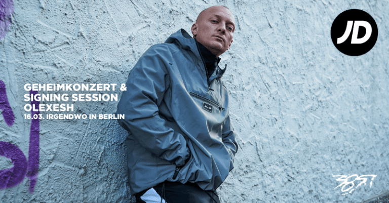 5×2 Tickets für Signing Session und einen exklusiven Live-Gig  mit Olexesh zu gewinnen