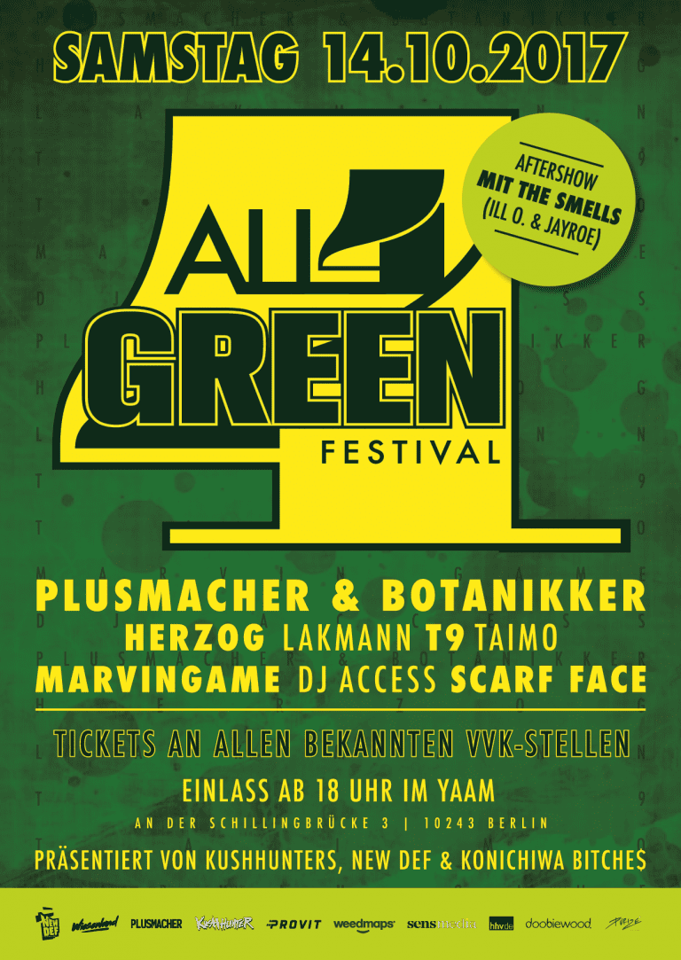 Gewinne 2×2 Ticktes für das All4Green Festival mit Plusmacher, Herzog & Lakmann