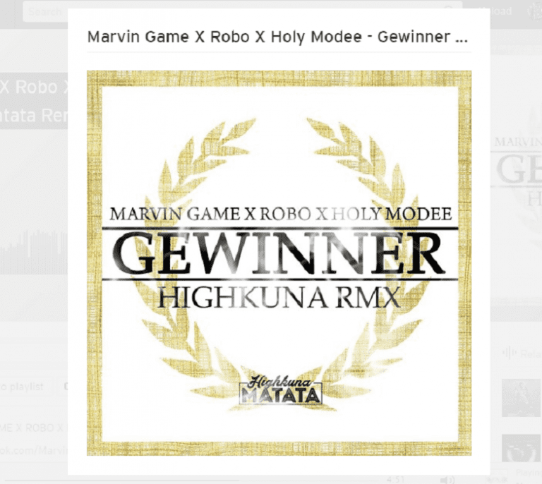 Marvin Game, Robo & Hole Modee – Gewinner (Highkuna Matata Remix) [Audio]