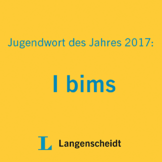 „I bims“ ist Jugendwort des Jahres 2017 – wieder aus dem HipHop-Kosmos, wieder zu spät