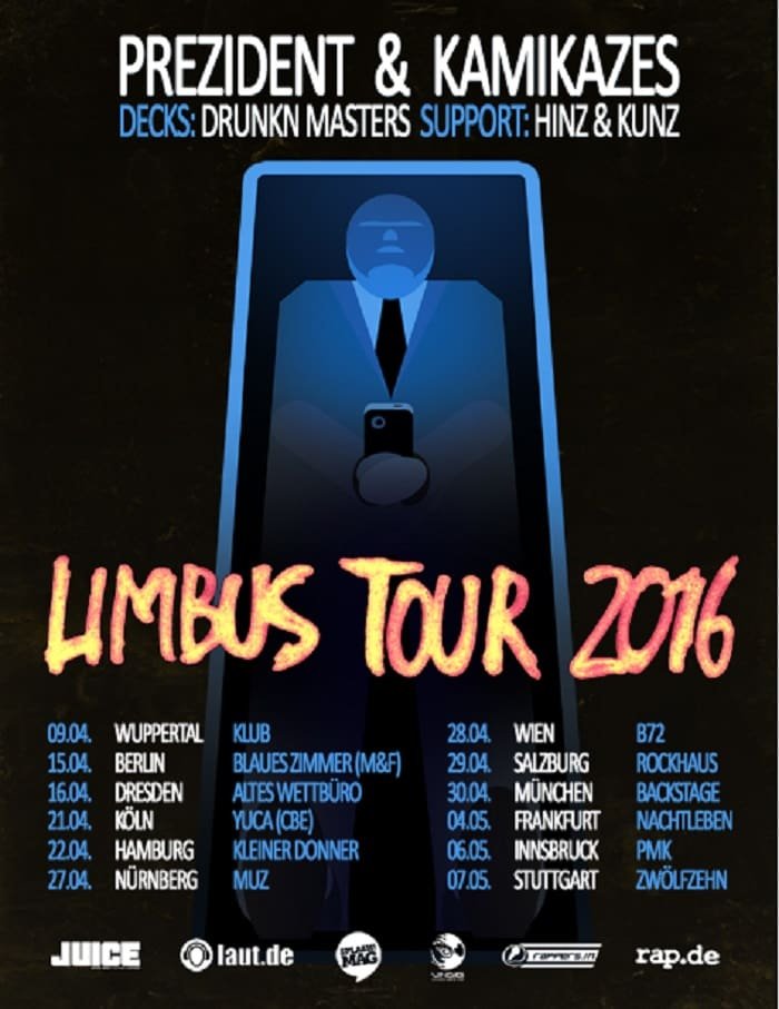 rap.de präsentiert: Prezident & Kamikazes auf „Limbus“-Tour 2016