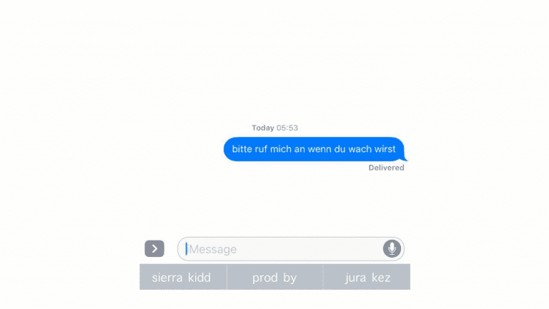 Sierra Kidd – Bitte ruf mich an wenn du wach wirst (prod. Jura Kez) [Audio]